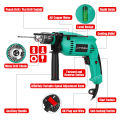 REAIM Impact Drill Electric Power Tools 32pcs Set barina drill set hammer drill bit with case 1100W. 
