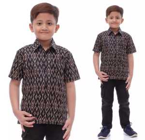 Couple Batik Ayah Dan Anak Laki laki Lengan Pendek Usia 2 -10 Tahun Baju Batik Anak Cowok Couple Kemeja Batik Ayah Dan Anak Laki laki Lengan Panjang Terlaris
