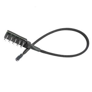 สายฮับพัดลมคอมพิวเตอร์ส่วนบุคคล5พอร์ตสายพ่วง4PIN/3พินพัดลม PWM รางช่องยูเอสบีสำหรับติดตั้งง่ายทำความเย็นที่มีประสิทธิภาพ