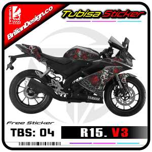 Sticker Striping Yamaha R15 V3 - Stiker Striping Variasi Motor R15 V3. TBS.04