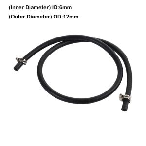 ZENO ID 4 5 6 8 10 12 14mm Car Fuel Hoses Multifunctional with Pipe Clamp NBR Oil Resistant Hose Durable Vacuum Hose