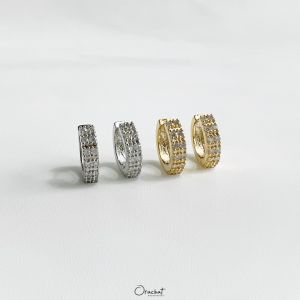 Nara 14k hoop earrings. (ต่างหูห่วงงานชุบ 14k สแตนเลส สวย ทน โดนน้ำหอมได้ ไม่ลอก)