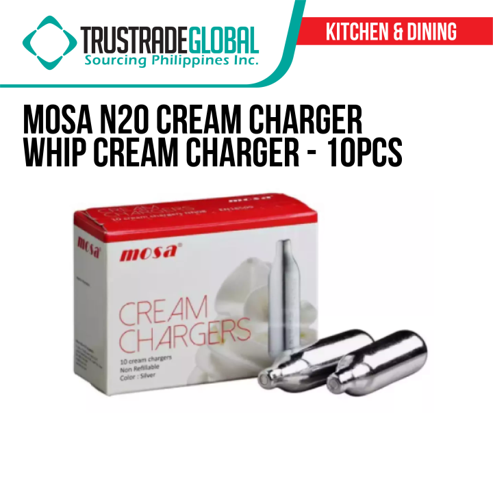 Mosa N2O Cream Charger Whipped Cream Charger (10Pcs) Whipcream