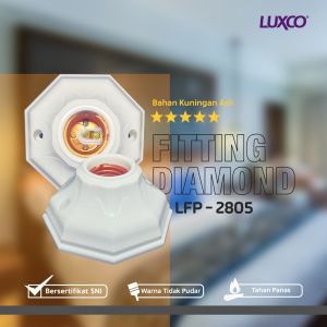 Fitting Lampu Plafon LUXCO Produk Handal BerSNI bahan ABS