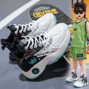 Fashion Basketball shoes for kids boys  high top sneakers outdoors sports shoes for kids size 29-40