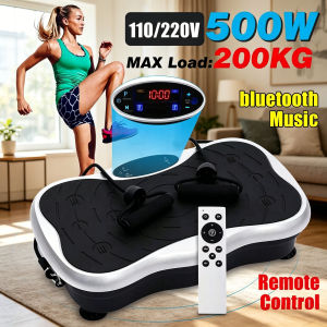 [1 Year Warranty] Upgrad Ultra-Thin Bluetooth Vibration Plate Machine with LED Display and Multi-Programs Platform Fitness Weight Loss Machine