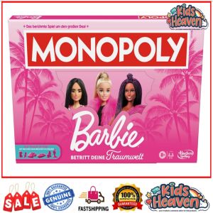 Monopoly Barbie Edition Board Game (100.0% Original)