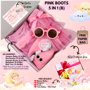 RENNESHOP - (TUTU & BOOTS) - HAMPERS BABY GIRL / Hampers Baby / Hampers Bayi / Kado Bayi / Baju Bayi