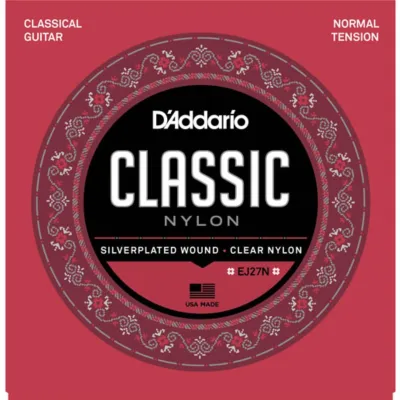 DAddario EJ27N Student Nylon Classical Guitar Strings Normal Tension (Daddario)