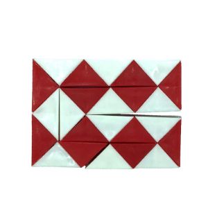 TESDFD Folding Magic Snake Cube Detachable Transformable Cube Magic Snake Ruler Puzzle IQ Brain Teaser Games Multi-color 24 Speed Magic Snake Ruler Kids/Children/Toddler