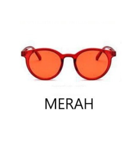 DRK502 Kacamata Bulat Retro Vintage Classic Plastik Korean Fashion Wanita