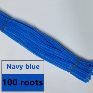 【100pcs】 Colorful Dense Fuzzy Wire  Cleaner Craft Flower Chenille Stem Diy Toy Twisted Stick
