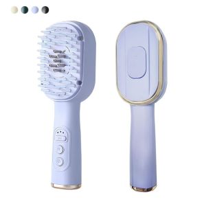 MANHOODSTORE6RE6 การเจริญเติบโตของเส้นผม แปรงนวดหนังศีรษะ ตัวกระตุ้นรากผม บำบัดด้วยแสงสีน้ำเงินและสีแดง หวีนวด ใหม่ แบบพกพา นวดไฟฟ้า