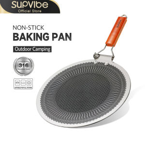 SUPVIBE 316 stainless steel baking pan Convenient BBQ Grill Pans Griddle Hotplate Stove Pot Cooker Induction Friendly