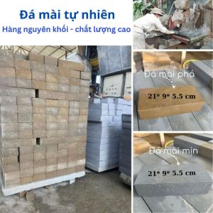 Đá Mài Dao Kéo Tự Nhiên Cao Cấp 100% – Đá Bùn Nguyên Khối Mịn Mài Cực Sắc Bén Kích Thước 21cm