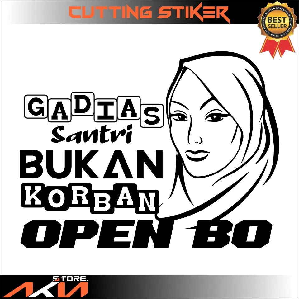 OPEN BO!!!!!Cutting Stiker Hijab/ Cutting Stiker/ Stiker Kata Kata/ Stiker  Kata Kata kaca mobil Truk/ Stiker viral/ Stiker keren | Lazada Indonesia