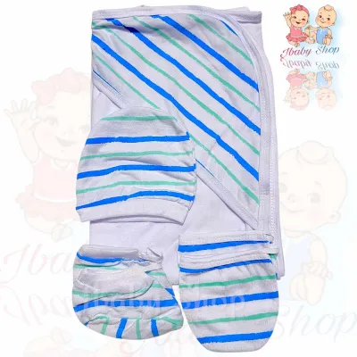 6in1 Receiving Hooded Blanket Newborn Set || hooded blanket mittens boties hat || Unisex