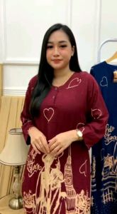 Daster lengan panjang motif cinta laura adem nyaman tidak panas daster kekinian daster motif karakter cantik daster tercantik daster terbagus daster busui