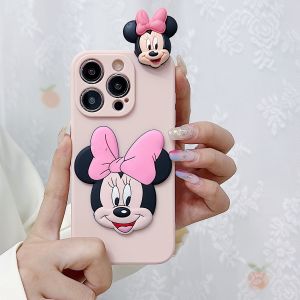 VIVO Y02s Y02T Y03 Y04 Y100 Y11 Y12 Y12s Y12a Y15 Y15s Y15a Y16 Y17 Y17s Y18 Y19s Y20 Y20s Y21T Y22s Y27 Y27s Y28s Y33s Y33T Y35 Y36 Y76 Y78 V20 V20 se V21 V21e V23 V23e V25 V25e V27e V29 V30 V30e V40 V50 Lite T1x Pro X90 cartoon mickey minnie 3D case