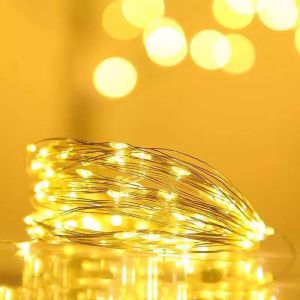 Đèn Led Trang Trí Đom Đóm Xài Pin AA 3 Mét 30 Bóng Fairy Light Trang Trí Noel Tết Decor Quán Nhà Cửa