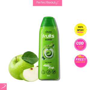 Natures Organics Fruits Apple Fresh(500ml)(Shampoo/Conditioner) - Rambut normal