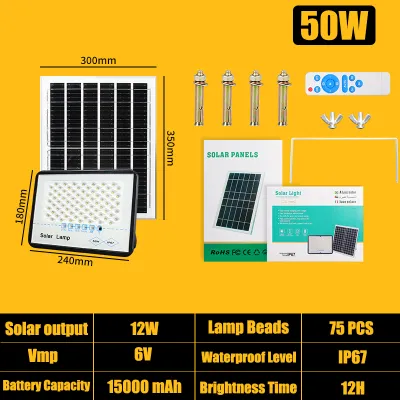 KEELAT Solar Light Outdoor Lighting Warm Light Waterproof Solar Spotlight LED Solar Flood Light Garden Light