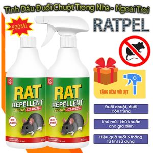 Dung Dịch Xịt Đuổi Chuột RAT REPELLENT SPRAY 500ml – Giúp Hạn Chế Chuột Trong Nhà Nhà Kho