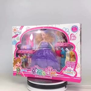 Year of Rabbit Princess Fashion Doll Gift Box Educational Pretend Play Toy for Girls Birthday Present mainan anak perempuan