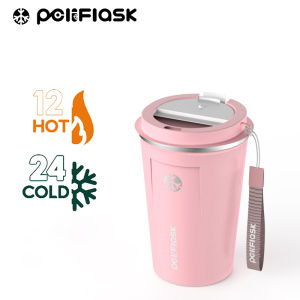 Peliflask 380ML/13oz Coffee Mug Coffee Tumbler Upgraded 304 Stainless Steel Insulated Vacuum Tumbler Leakproof Lid Vacuum Aqua Flask with cup rop