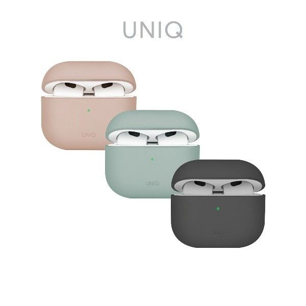 Sarung Hibrid Silikon Cecair UNIQ Lino untuk AirPods Generasi ke-4 ...