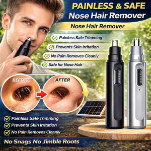 【Painless And Safe】Light Weight Compact Safe Rechargeable Electric Nose Hair Trimmer For Men Washable Trimming Care Device