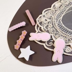 [SG|Bunny & Stars] Premium⭐3 PCS Acetate Hair Clip Set for Kids Dress Up