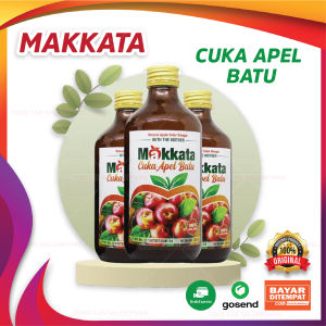 Cuka Apel MAKKATA Asli Batu Malang 330ml Original Bantu Lancarkan Pencernaan Dan Bantu Mempermudah Buang Air Besar | Cuka Apel Untuk Diminum Diet | Cuka Apel Untuk Wajah Jerawat | Cuka Apel Untuk Wajah Plek Hitam Ori | Herbal Diet