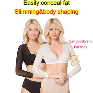 Show Off Your Midriff with Fatai Black & White Mesh Sleeve Corset Tops