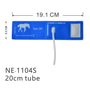5 Size of Veterinary Blue Tpu Cuffs Single Tube Blood Pressure Cuff Nibp Cuff Good Reusability Cuffs for Veterinary Monitor