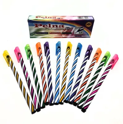 Pulpen Pelna 01 (12pcs) / Pen Lilin Murah Ulir 0.7mm