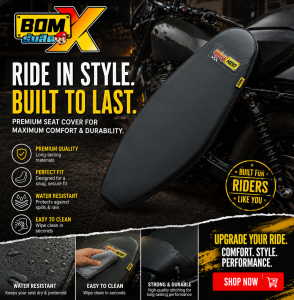BOM Rangsit Motorcycle Flat Seat – Universal Fit Mio/NMAX/PCX/Raider Fi/Carb | Comfort & Stylish.