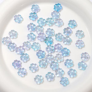 DIY - Charm mai 5 cánh làm từ Acrylic nhiều màu sắc có lỗ (14mm)  tự làm bằng hạt cườm phụ kiện trang sức bán sỉ
