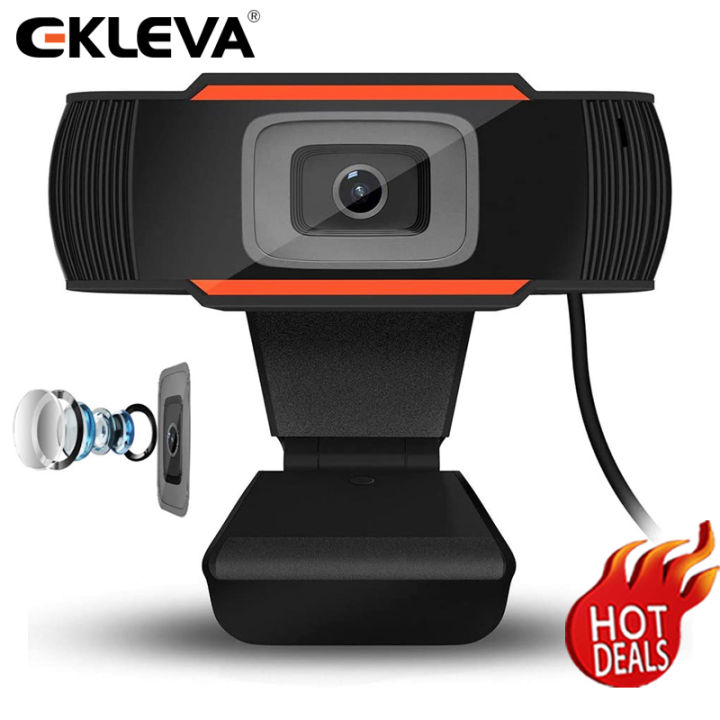 EKLEVA USB 720P Webcam Video Recording Web Camera with Microphone