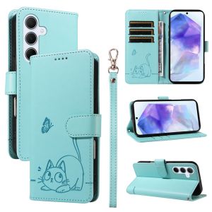 เคสโทรศัพท์กันตกสำหรับ Samsung Galaxy A56 A36 A35 A56 A26 A25 A06 A05 A05S A16ฝาครอบ5G A55 A55 A15 A16 4G กระเป๋าสตางค์หนังแม่เหล็กช่องเสียบบัตรเคสเคสแบบพับปิดได้