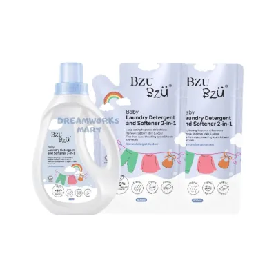 BZU BZU Baby Laundry Detergent and Softener 2-in-1 Bottle (1000ml) / Refill (800ml)