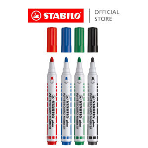 STABILO Plan Whiteboard Marker Bullet Tip - Set of 4/6/8 Box of10 Point Dry Wipe Markers