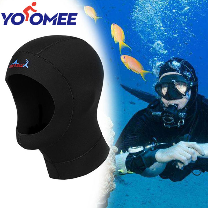 Yoomee 3MM Neoprene Diving Cap, Unisex High Elastic Neoprene Scuba ...