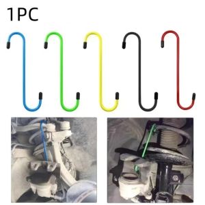 MUNCHX Thiết kế hình chữ S Giá đỡ kẹp phanh Phù hợp phổ quát Đầu cao su Móc kẹp phanh Thực tế Chống ăn mòn Móc hình chữ S Thay thế má phanh