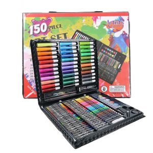 145PCS Kids Art Set Drawing Painting Watercolor Pen Marker Crayon Pencil Gift
