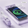 GOOJODOQ Power Bank Mini Time Capsule 5000mAh Emergency Phone Charger Type-C Port Mini Power Bank 22.5w Mini Fast Charge Portable Powerbank with Type-C Cable. 