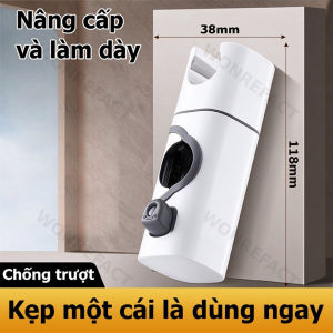 Cài Vòi Sen Kẹp Thanh Trượt 18-26mm Không Cần Tháo Cây Nhựa ABS Mạ Crom Cao Cấp Chống Trượt Bền Đẹp - Giá Đỡ Vòi Hoa Sen Nâng Hạ Điều Chỉnh Góc 120 Độ Tiện Lợi - Phụ Kiện Nhà Tắm Gắn Cần Sen Đa Năng Cho Gia Đình Chịu Lực Tốt Chống Rơi Chuẩn Xuất Khẩu