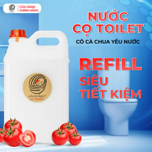 [ 10L ] Refill Nước Tẩy Bồn Cầu Sinh Học Cô Cà Chua Yêu Nước Hương Sả Chanh Khử Mùi Nhà Vệ Sinh An Toàn YN