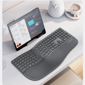 2025 คีย์บอร์ดไร้สายสำหรับแล็ปท็อปและคอมพิวเตอร์ตั้งโต๊ะ ViewSonic ชาร์จผ่านบลูทูธ สองโหมด คีย์บอร์ดมัลติมีเดียที่สะดวกสบาย