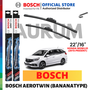 Bosch Aerotwin Wiper Blade set for Honda Mobilio 2015-Present (22/16) 2pcs